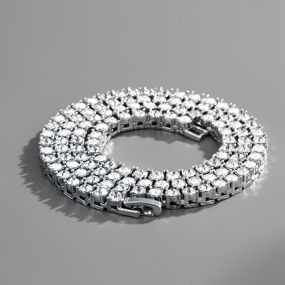 Iced Out Bling CZ Cubic Zirconia Tongue Necklace-belovejewel.com