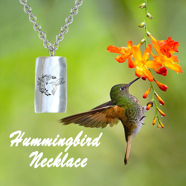 925 Sterling Silver Hummingbird Necklace - Gift For Animal Lover-belovejewel.com