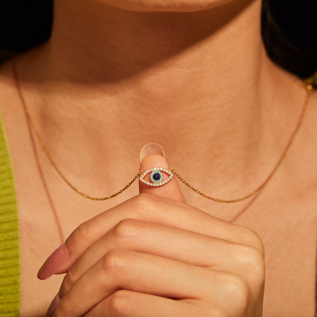 Evil Eye Necklace-belovejewel.com