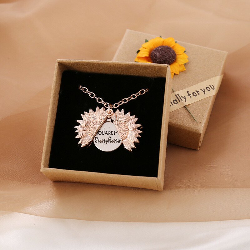 Sunflower Necklace-belovejewel.com