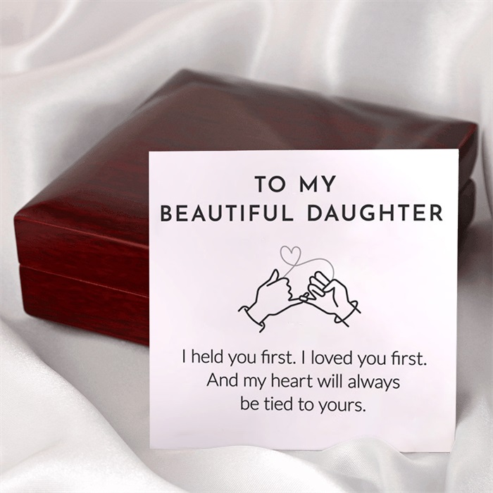 To My Beautiful Daughter - Forever Love Knot Ring-belovejewel.com