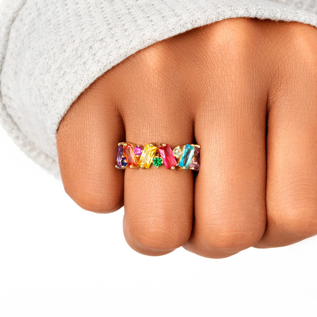 You're My Person Rainbow Band Ring-belovejewel.com