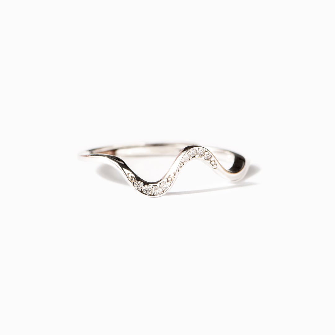 To My Wife Highs And Lows Minimalist Wave Ring-belovejewel.com