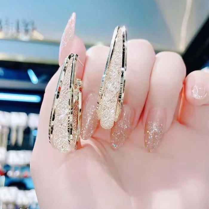 Fashion Oval Earrings-belovejewel.com