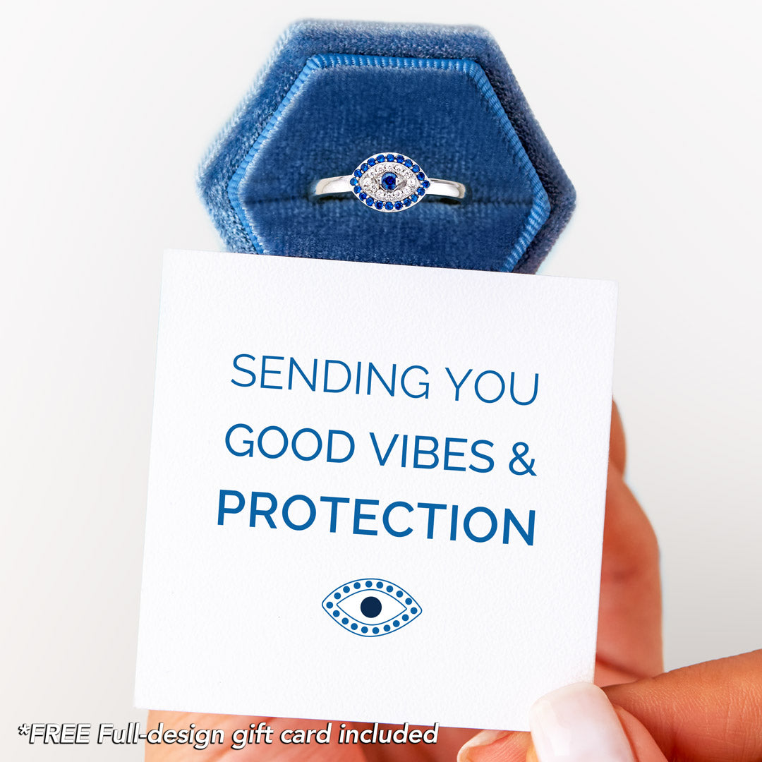 Evil Eye Ring - Sending You Good Vibes and Protection
