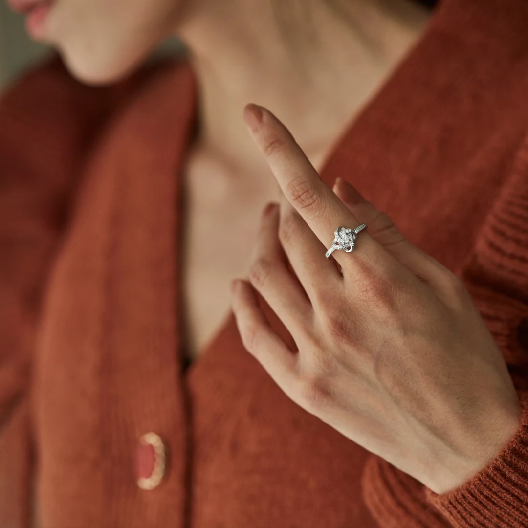 To My Beautiful Daughter - Forever Love Knot Ring-belovejewel.com