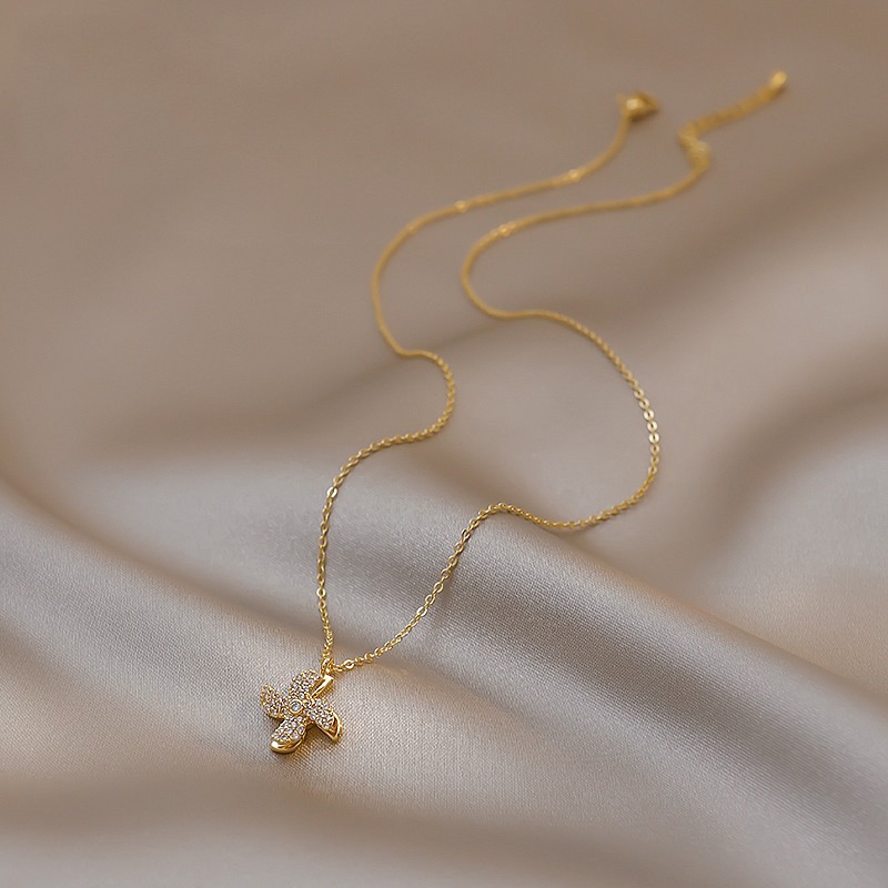 Exquisite Crystal Rotating Windmill Earrings-belovejewel.com