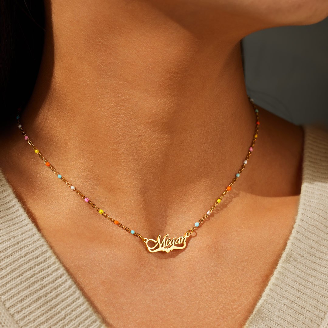 I Choose You Name Necklace-belovejewel.com