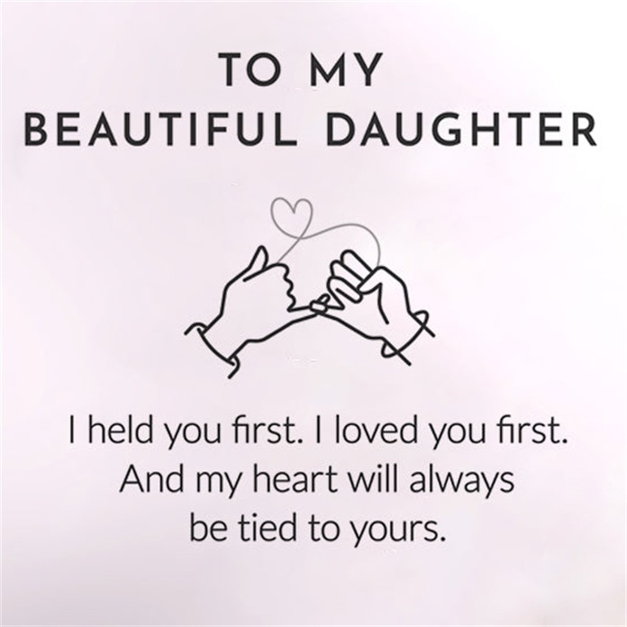 To My Beautiful Daughter - Forever Love Knot Ring-belovejewel.com