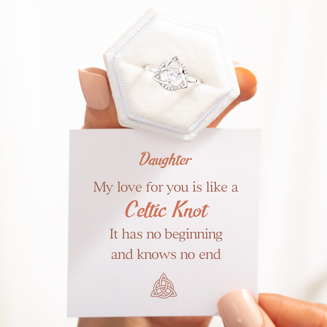 Celtic Knot Ring For Daughter-belovejewel.com