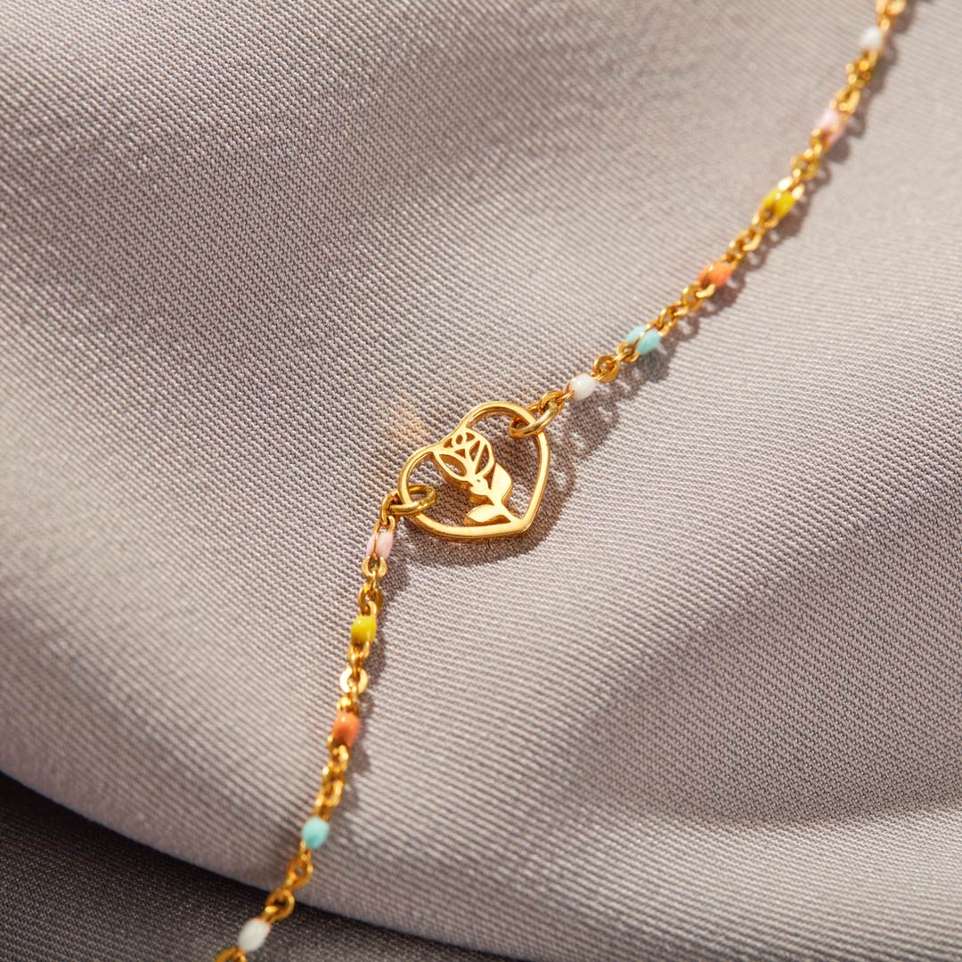 Redamancy Heart Rose Bracelet-belovejewel.com