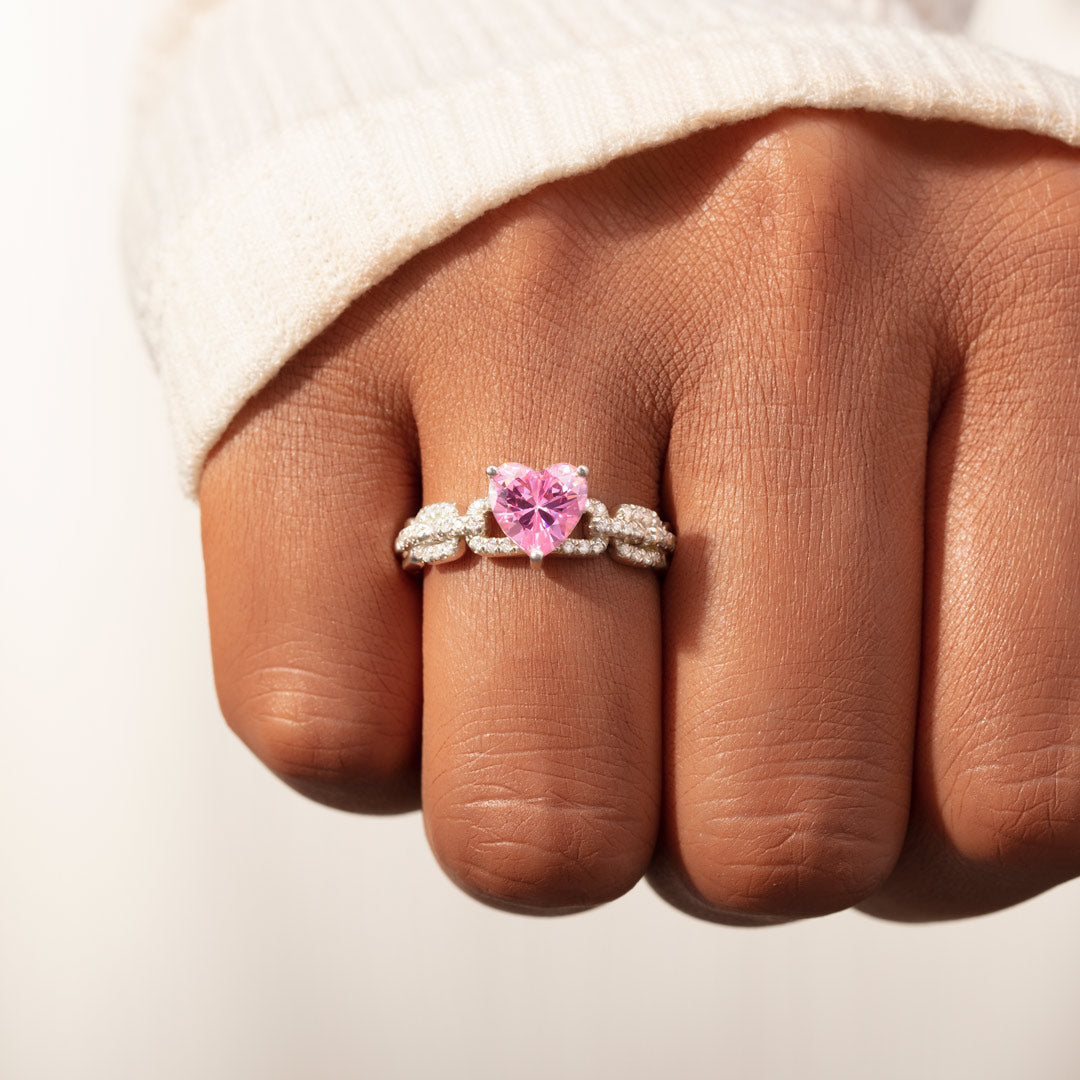 Love Keeps Us Together Bonded Heart Ring-belovejewel.com