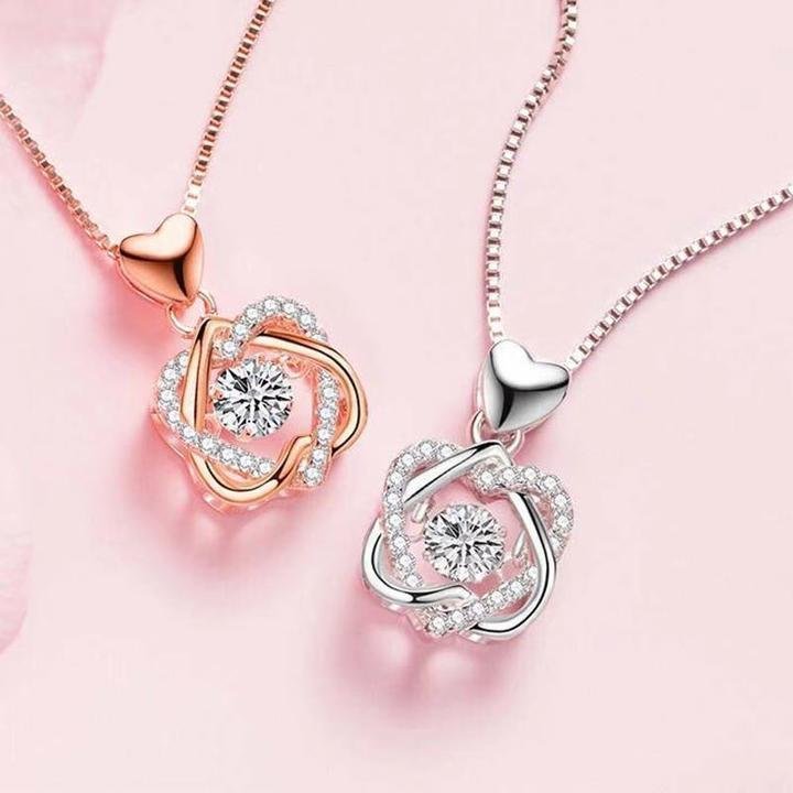 For Friend - Not Sisters By Blood But Sisters By Heart Love Knot Necklace-belovejewel.com