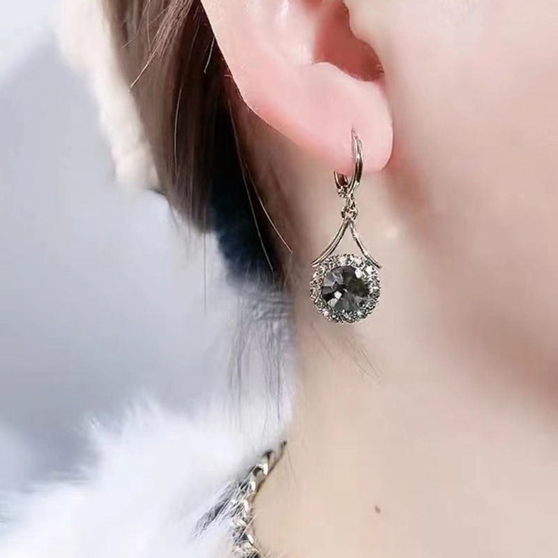 💐 Mother'Day Pre-Sale 💝- Simple Crystal & Diamond Earrings-belovejewel.com