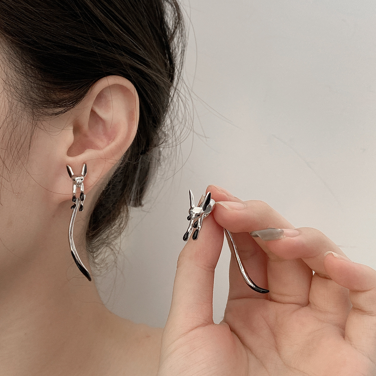 🦊Long Tail Llittle Fox Earrings-belovejewel.com