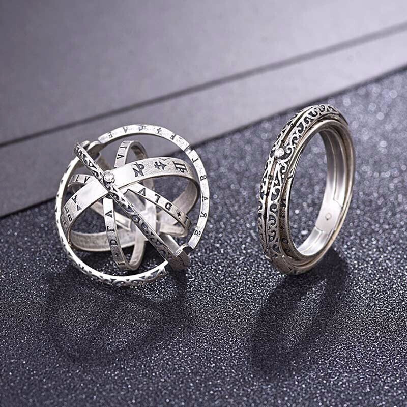 Creative Morphing Astrosphere Ring & Necklace-belovejewel.com
