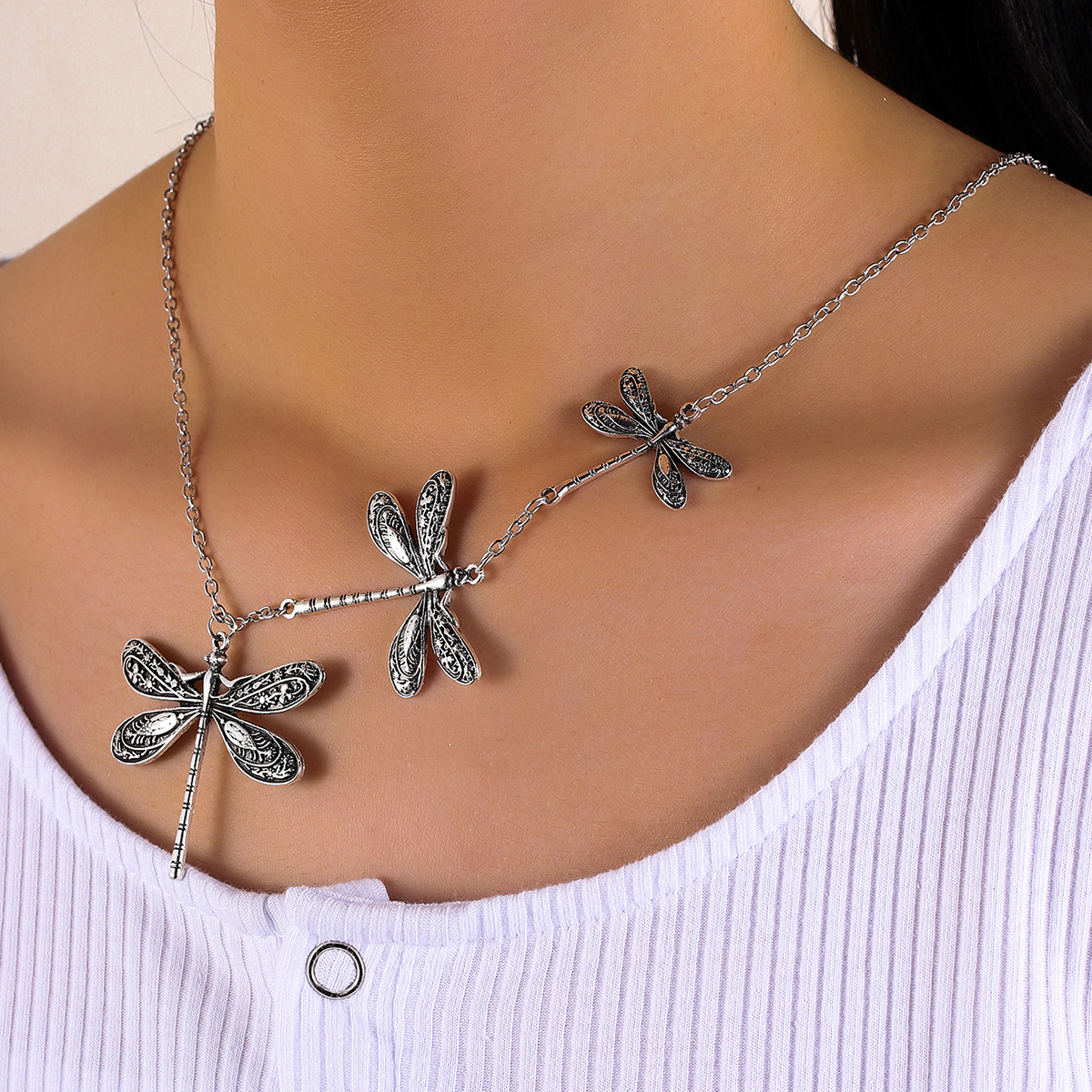 Vintage Dragonfly Necklace