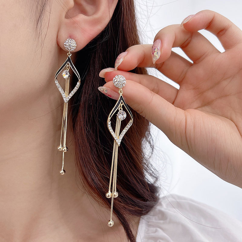 💝Geometric Tassel Earrings-belovejewel.com