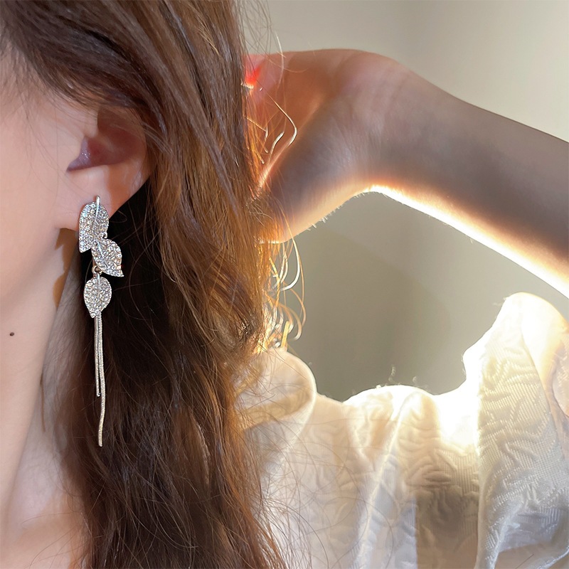 💐MOTHER'S DAY PRE-SALE💝-Leaf Tassel Earrings-belovejewel.com