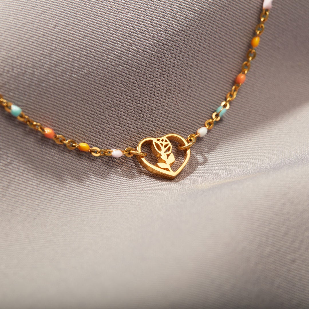 Redamancy Heart Rose Bracelet-belovejewel.com