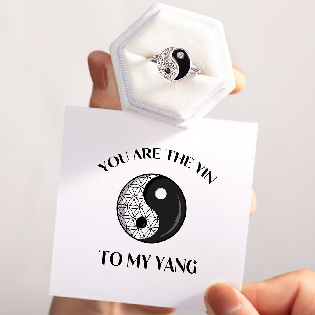 You Are the Yin To My Yang Ring Set-belovejewel.com
