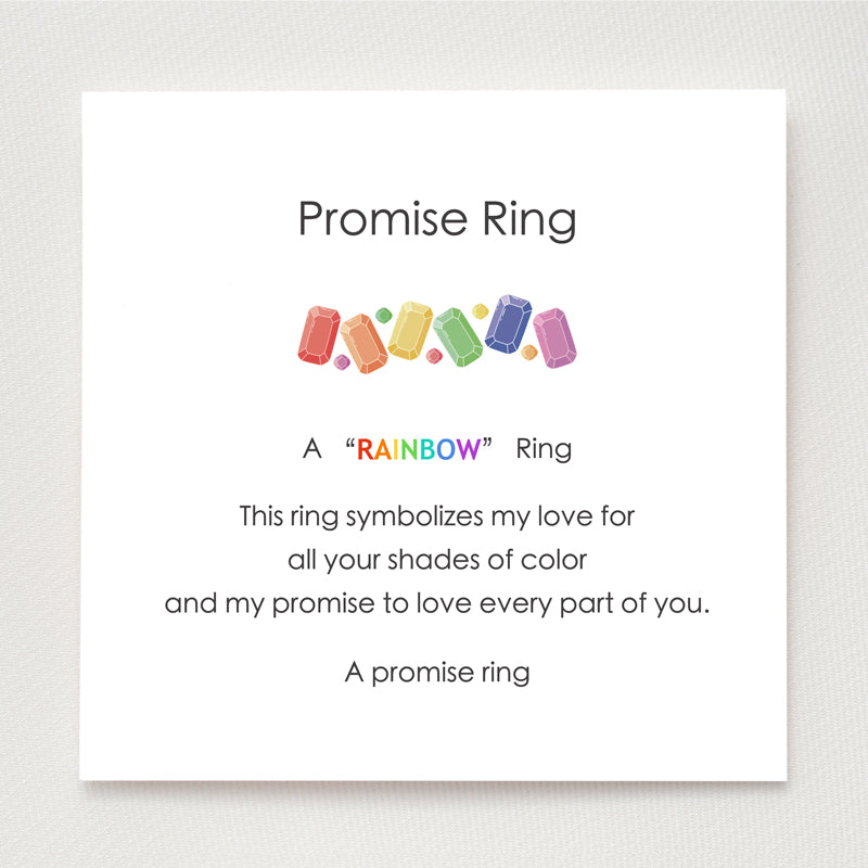 broken rainbow pieces ring