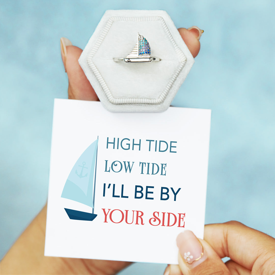 Ship Ring-High Tide or Low Tide Sailing
