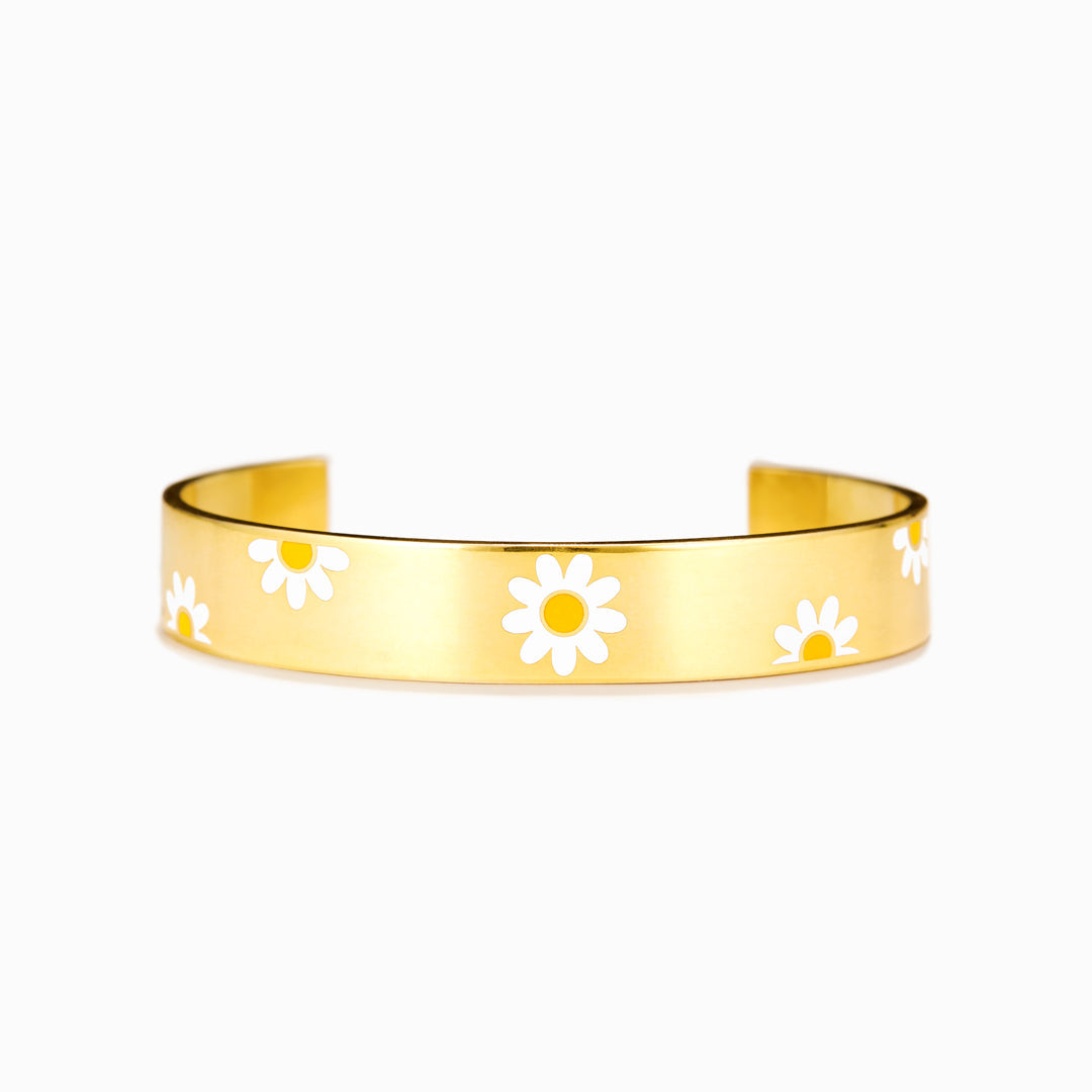 Sisters Are Different Flowers From Same Garden Daisy Bangle-belovejewel.com