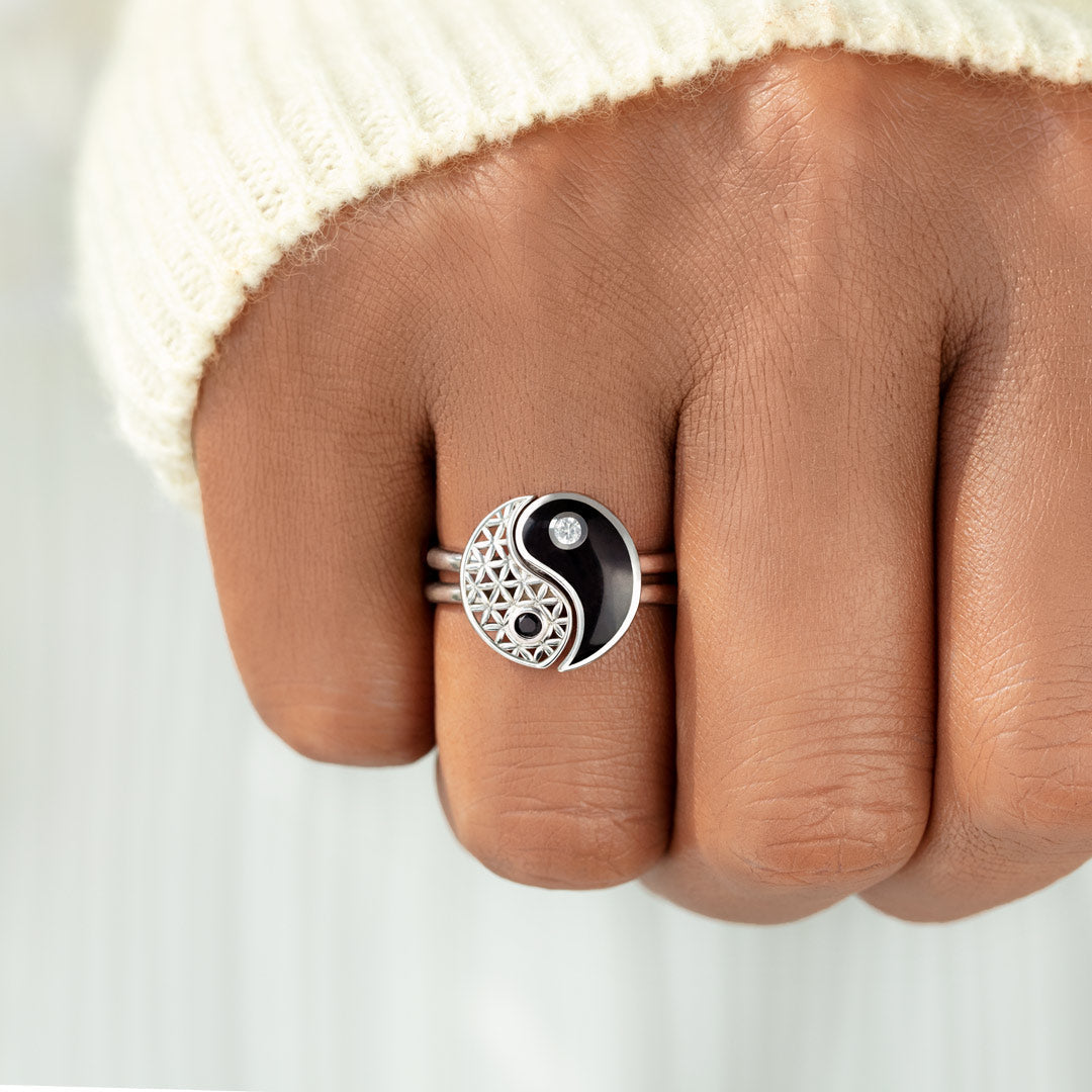 You Are the Yin To My Yang Ring Set-belovejewel.com