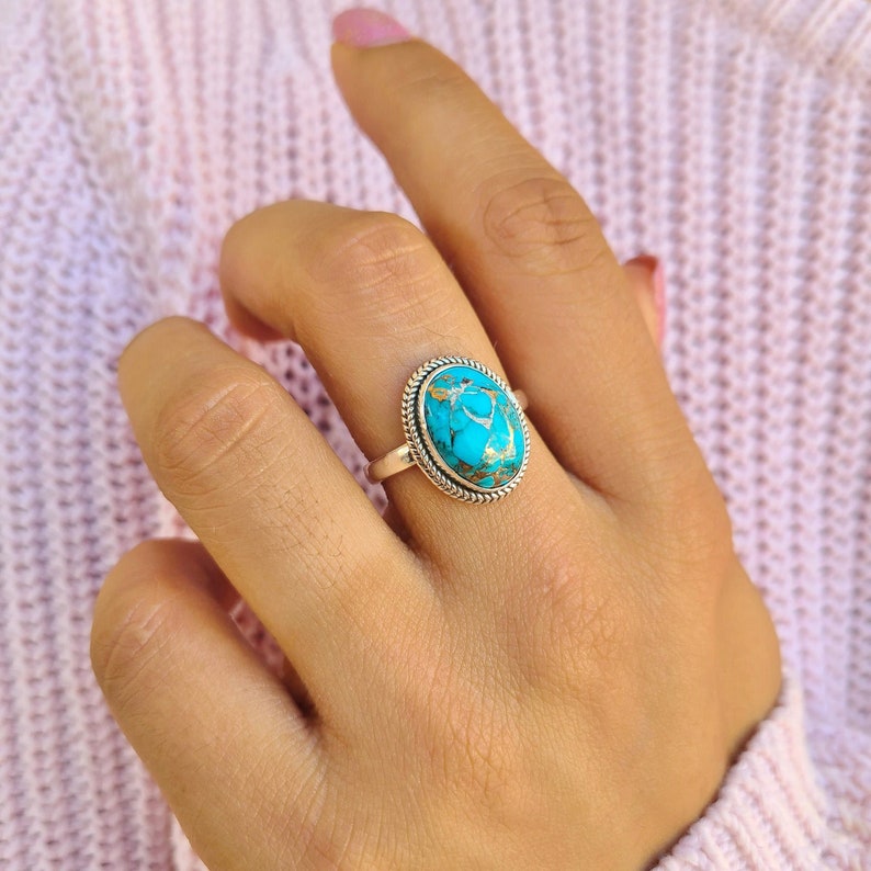 Gorgeous Boho Turquoise Ring-belovejewel.com