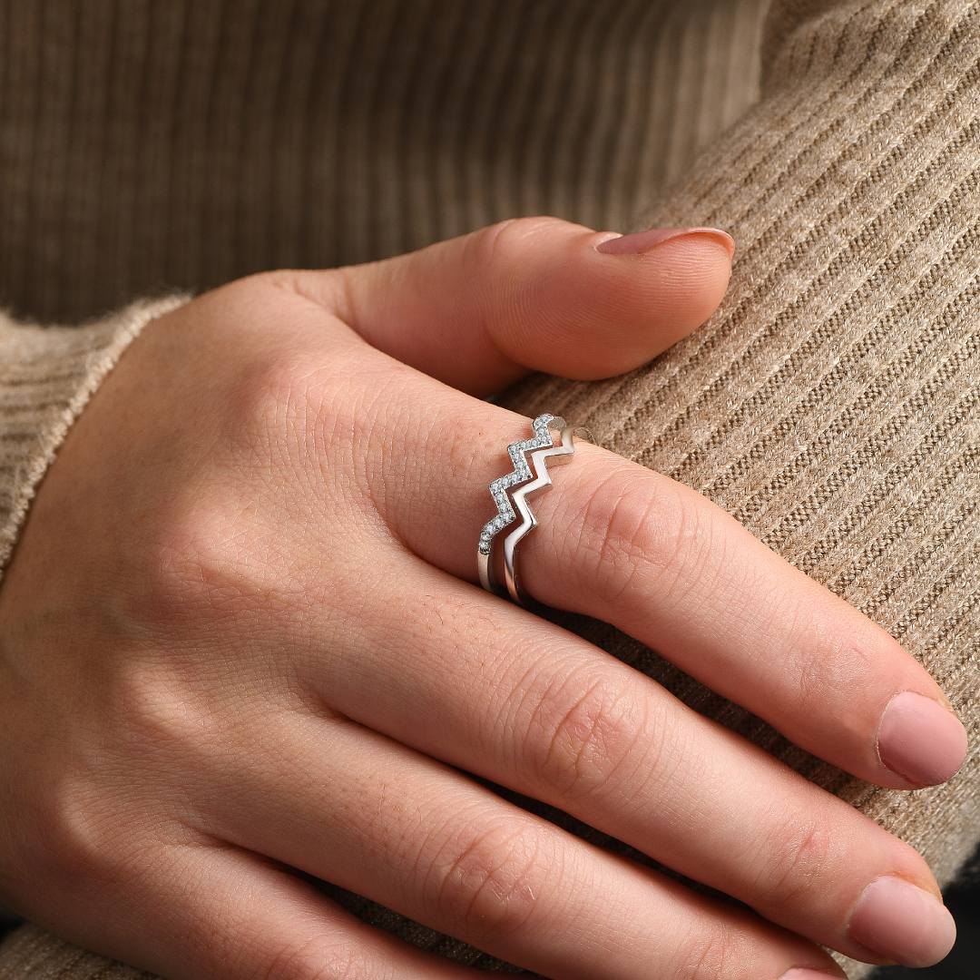 To My Daughter, Highs and Lows Ring-belovejewel.com