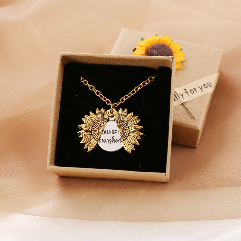 Sunflower Necklace-belovejewel.com