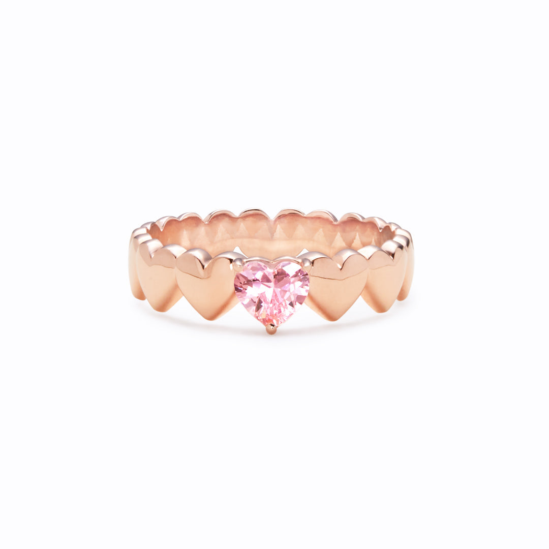 No Greater Gift Than Sisters Heart Band Ring-belovejewel.com