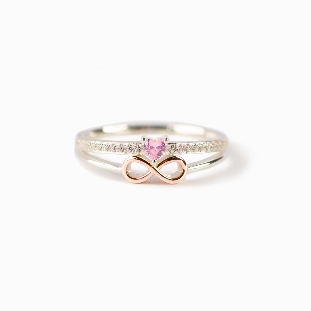 For Sisters Heart Infinity Sign Ring-belovejewel.com