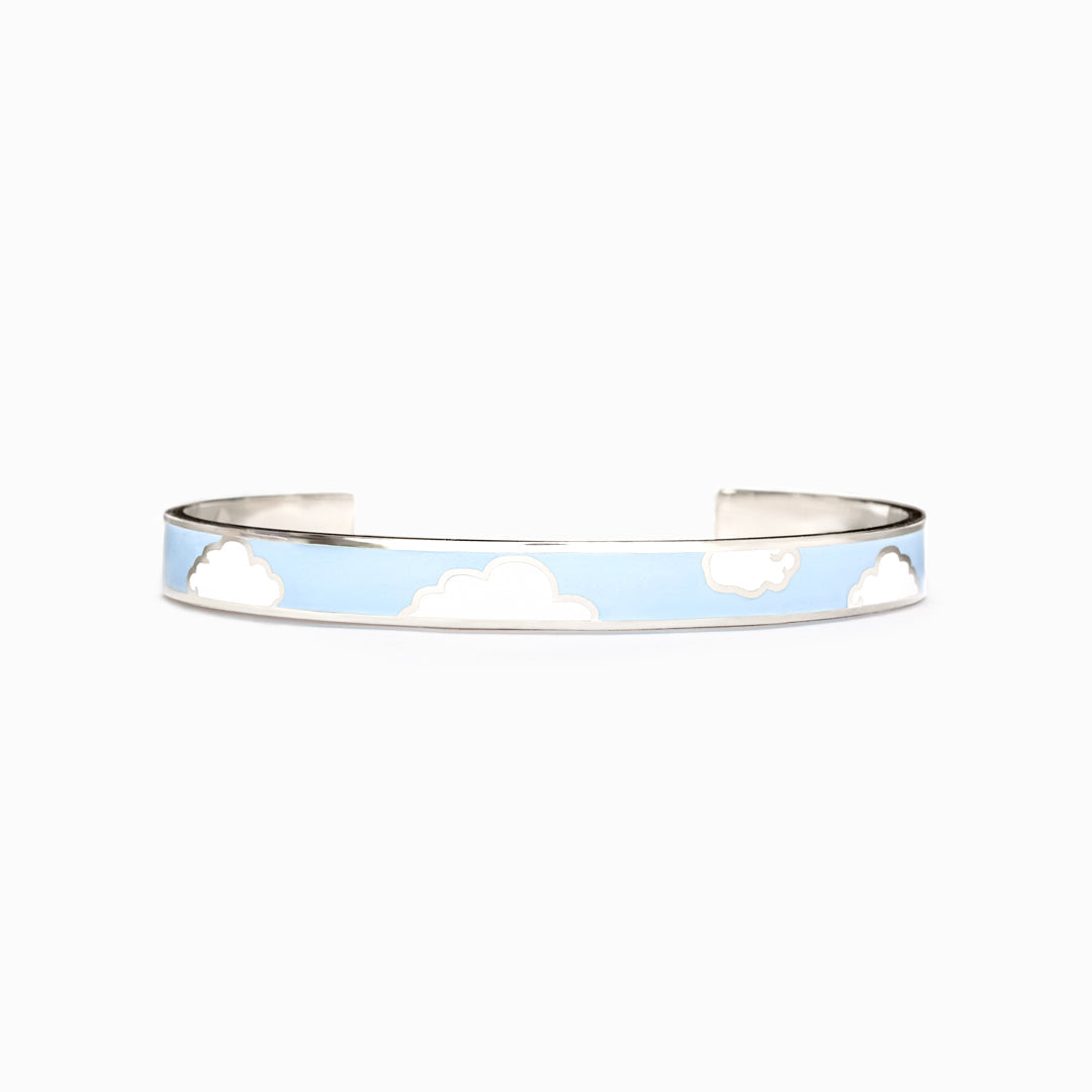 Every Cloud Has A Silver Lining Bangle-belovejewel.com