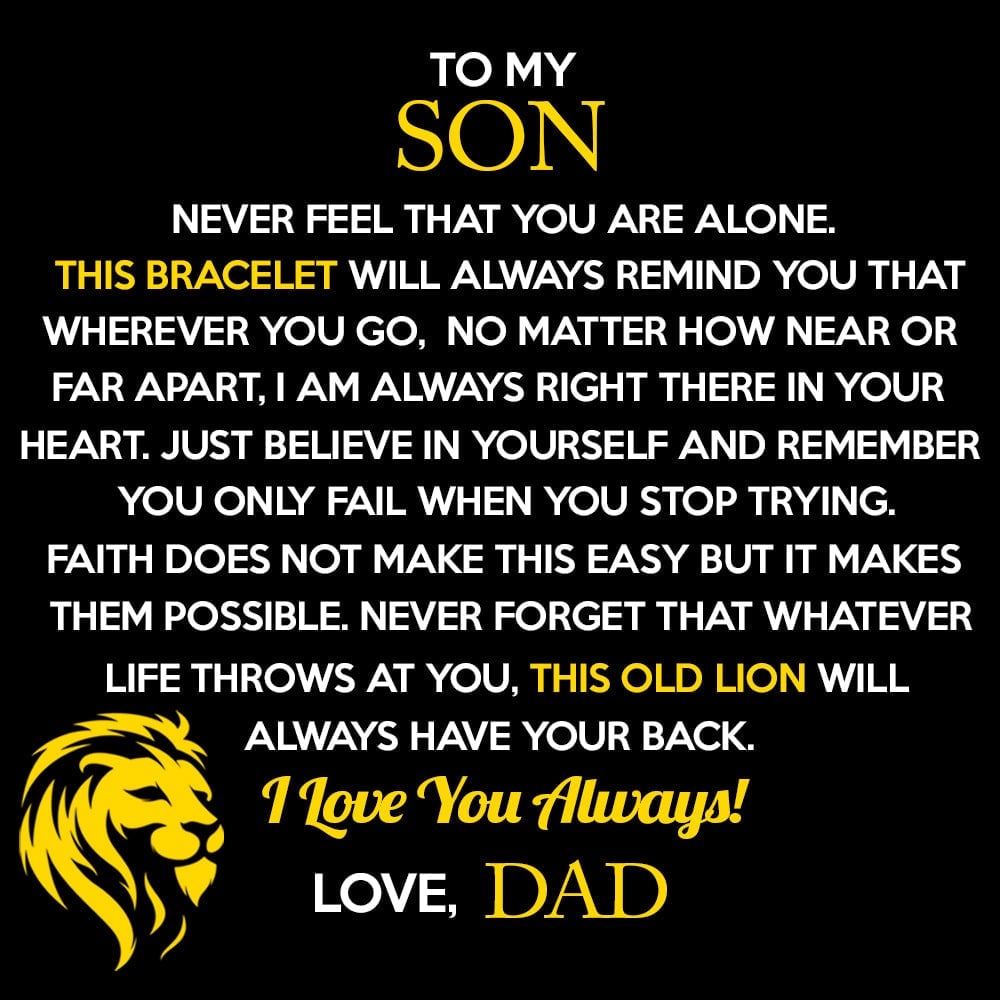 Lion Bracelet - Son Dad-belovejewel.com