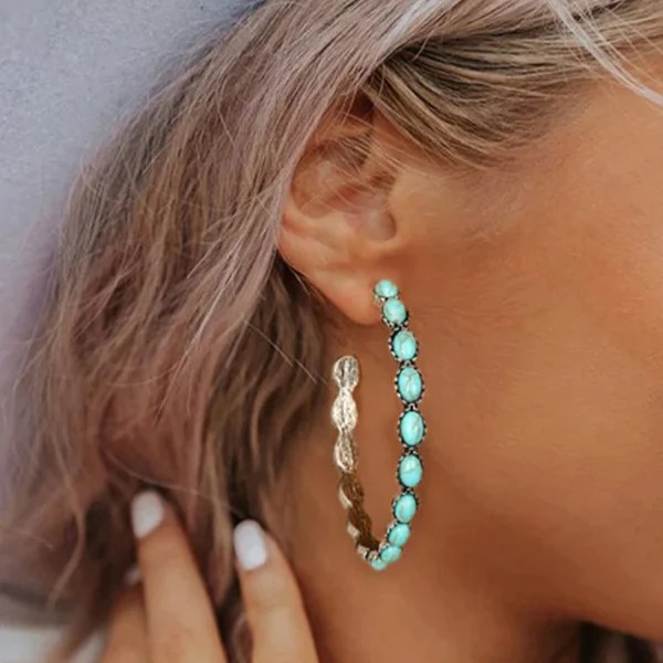 🌊Summer Hot Sale✨ Vintage Turquoise Earrings-belovejewel.com
