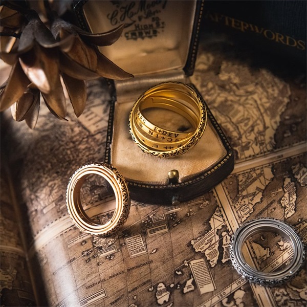 Handmade Anxiety Relief Sphere Spinner Ring-belovejewel.com