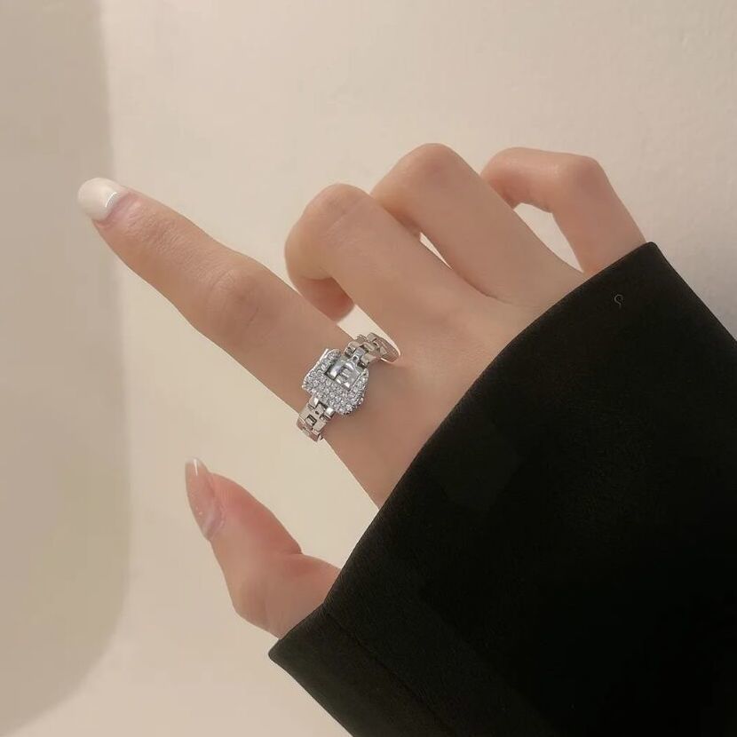 Fashionable Adjustable Buckle Ring-belovejewel.com