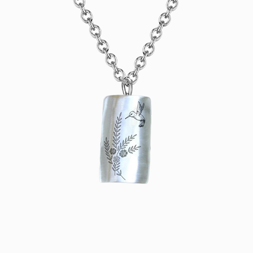 925 Sterling Silver Hummingbird Necklace - Gift For Animal Lover-belovejewel.com