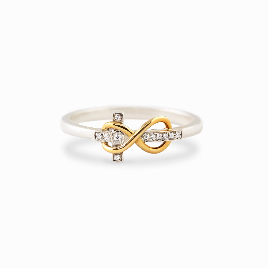Family Together Forever Infinity Cross Band-belovejewel.com