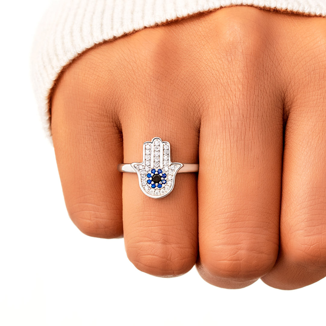 May Every Evil Eye In Your Life Go Blind Hamsa Ring-belovejewel.com