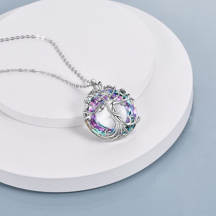 For Mom - Mother is the Family Root Tree Necklace-belovejewel.com