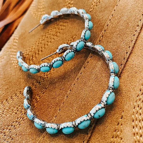 🌊Summer Hot Sale✨ Vintage Turquoise Earrings-belovejewel.com