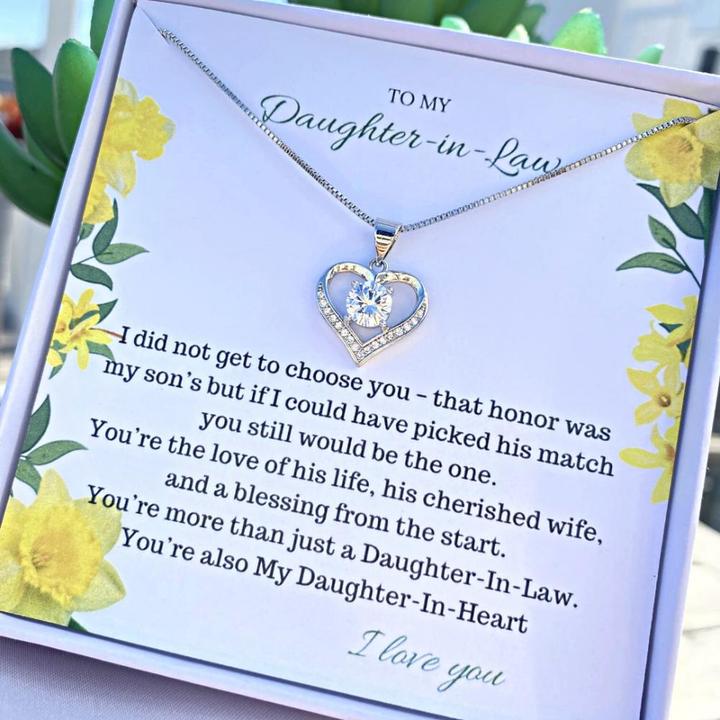 To My Daughter-in-Law | LOVE HEART NECKLACE 💓-belovejewel.com