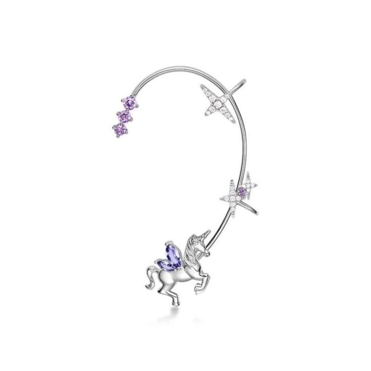 🌊Summer Hot Sale✨Fairy Non-piercing Stellar Unicorn Ear Cuffs-belovejewel.com