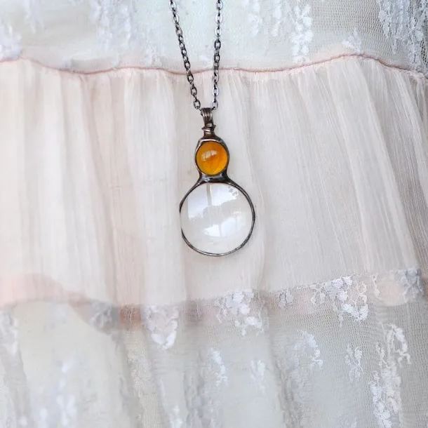 🌊Summer Hot Sale✨ Nostalgic Loupe Necklace | Perfect Gift🎁-belovejewel.com