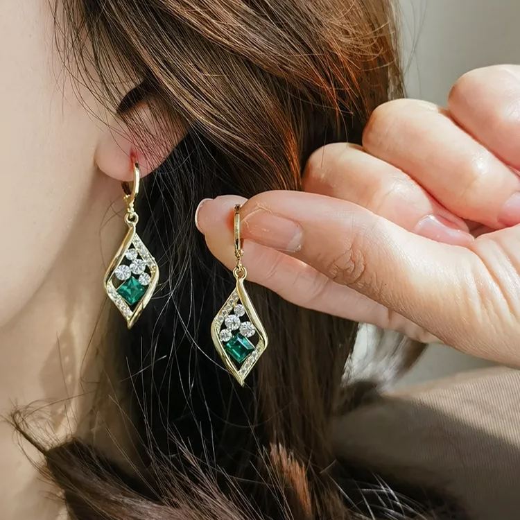 💐MOTHER'S DAY PRE-SALE💝- Rhombus Crystal Earrings-belovejewel.com
