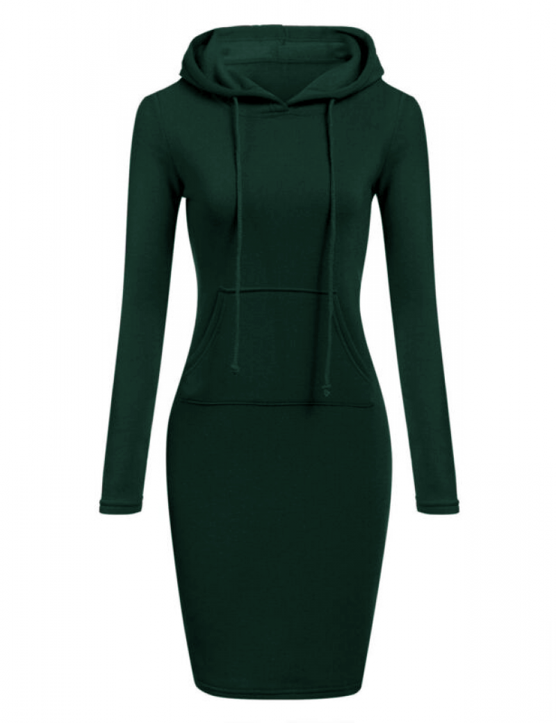 (Christma)  Women Long Sweatshirt dress Dress Women Sweatshirt Winter Long-Sleeved Plus Size Women's Sweatshirt Dress Warm Pocket Dress 2023 Fashion Party New Dress