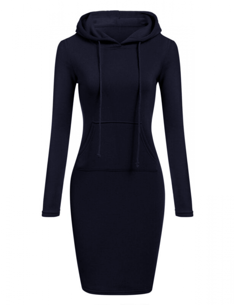 (Christma)  Women Long Sweatshirt dress Dress Women Sweatshirt Winter Long-Sleeved Plus Size Women's Sweatshirt Dress Warm Pocket Dress 2023 Fashion Party New Dress